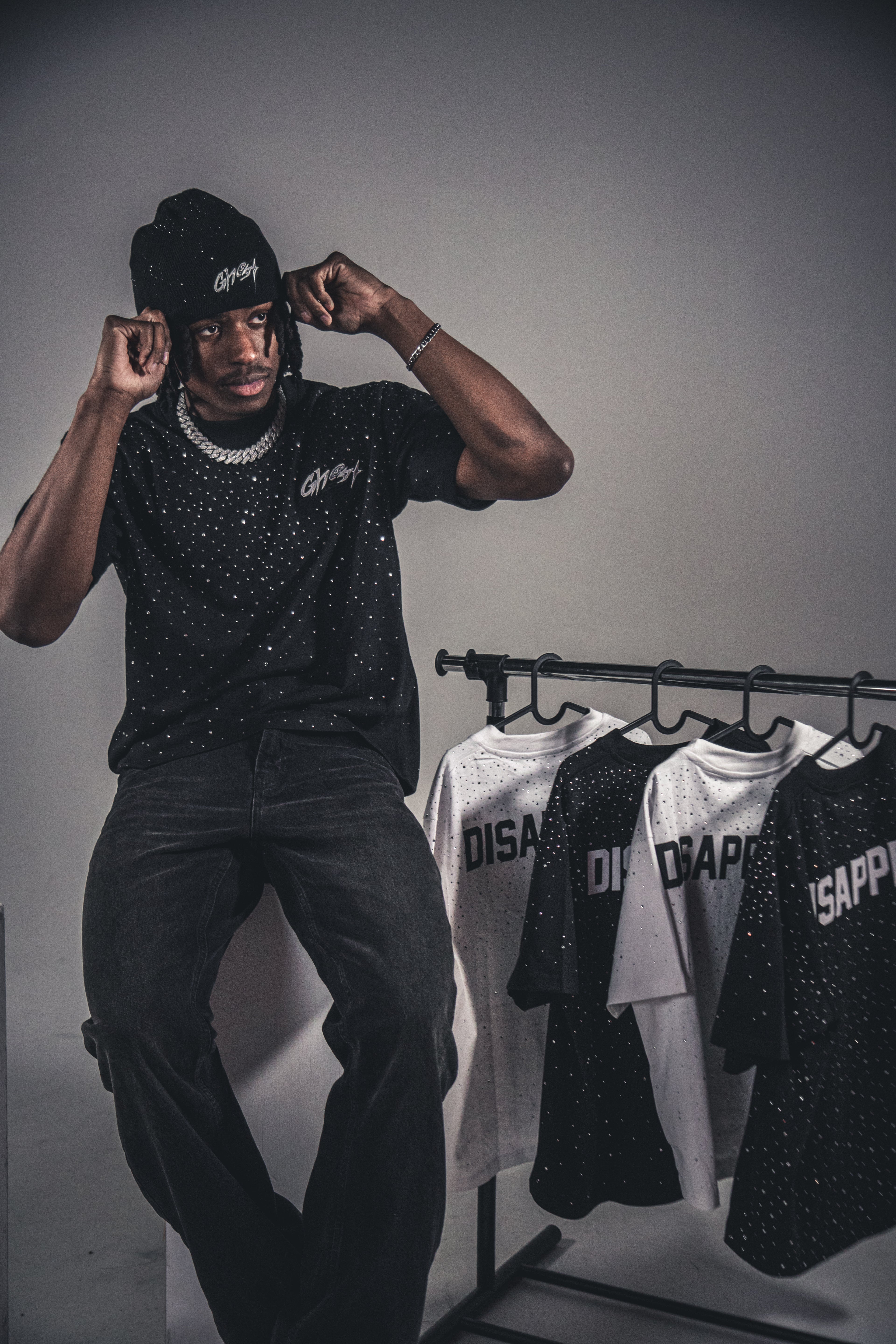 Rhinestone Boxed T-Shirt