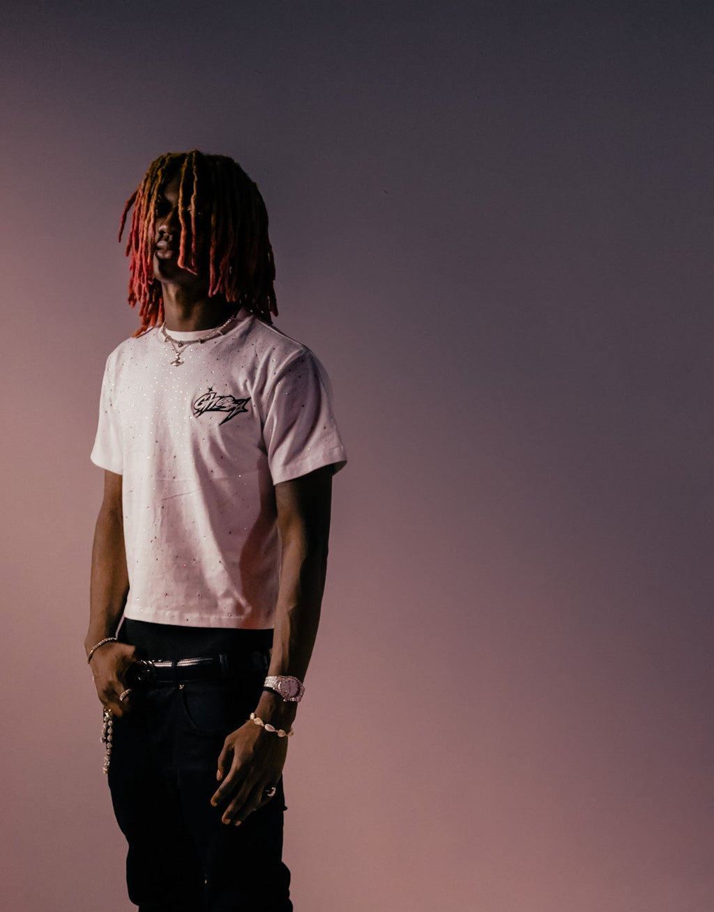 Rhinestone Boxed T-Shirt